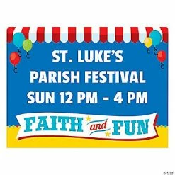 Cheapest ⭐ Personalized Church Carnival Yard Sign 🛒