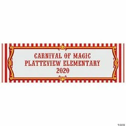 Discount 🤩 Red & White Carnival Custom Banner - Large ✨