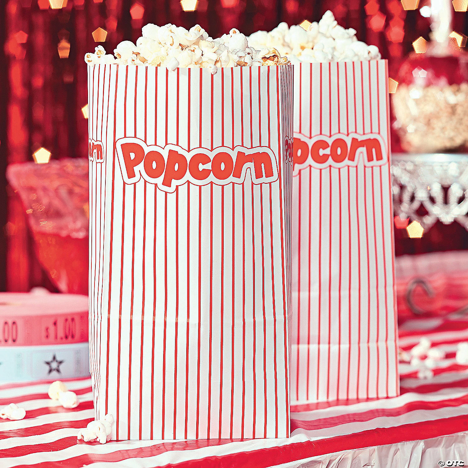 New β 5" x 10" Popcorn Paper Bags - 12 Pc. π - Image 3