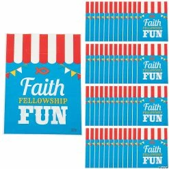 Hot Sale 🌟 7" x 9 1/2" Bulk Medium Church Carnival Plastic Treat Bags - 50 Pc. 🧨