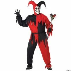 Best Sale 🔔 Adult Evil Jester Plus Size Costume 🔔