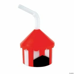 New 😀 Big Top Cups with Straws - 12 Ct. 💯