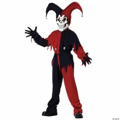 Cheapest 🎁 Boy's Evil Jester Costume 👏
