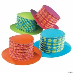 Buy ⌛ Bright Accordion Top Hats - 12 Pc. 😀