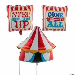 Discount 👏 Carnival Mylar Balloons - 3 Pc. 🎉