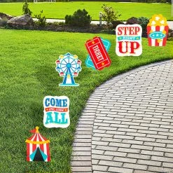 Coupon 🤩 Carnival Sidewalk Signs - 6 Pc. 😉