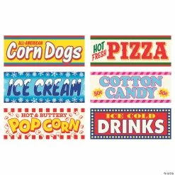 Flash Sale 🤩 Carnival Sign Cutouts - 6 Pc. 🎁