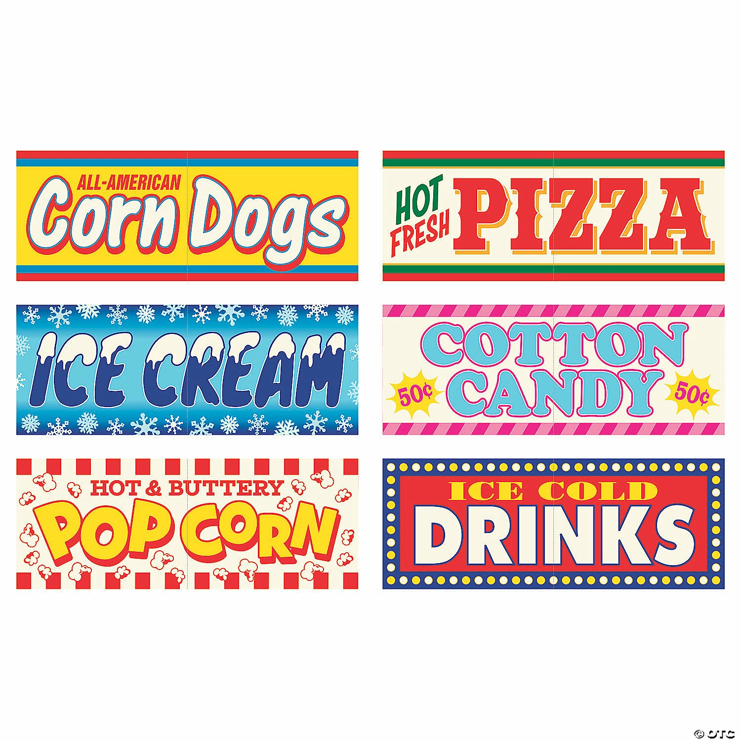 Flash Sale π€© Carnival Sign Cutouts - 6 Pc. π
