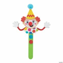Cheap 🔔 Clown Craft Stick Craft Kit - Makes 12 ❤️