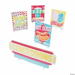 Promo 🔔 Concessions Signs - 5 Pc. ❤️