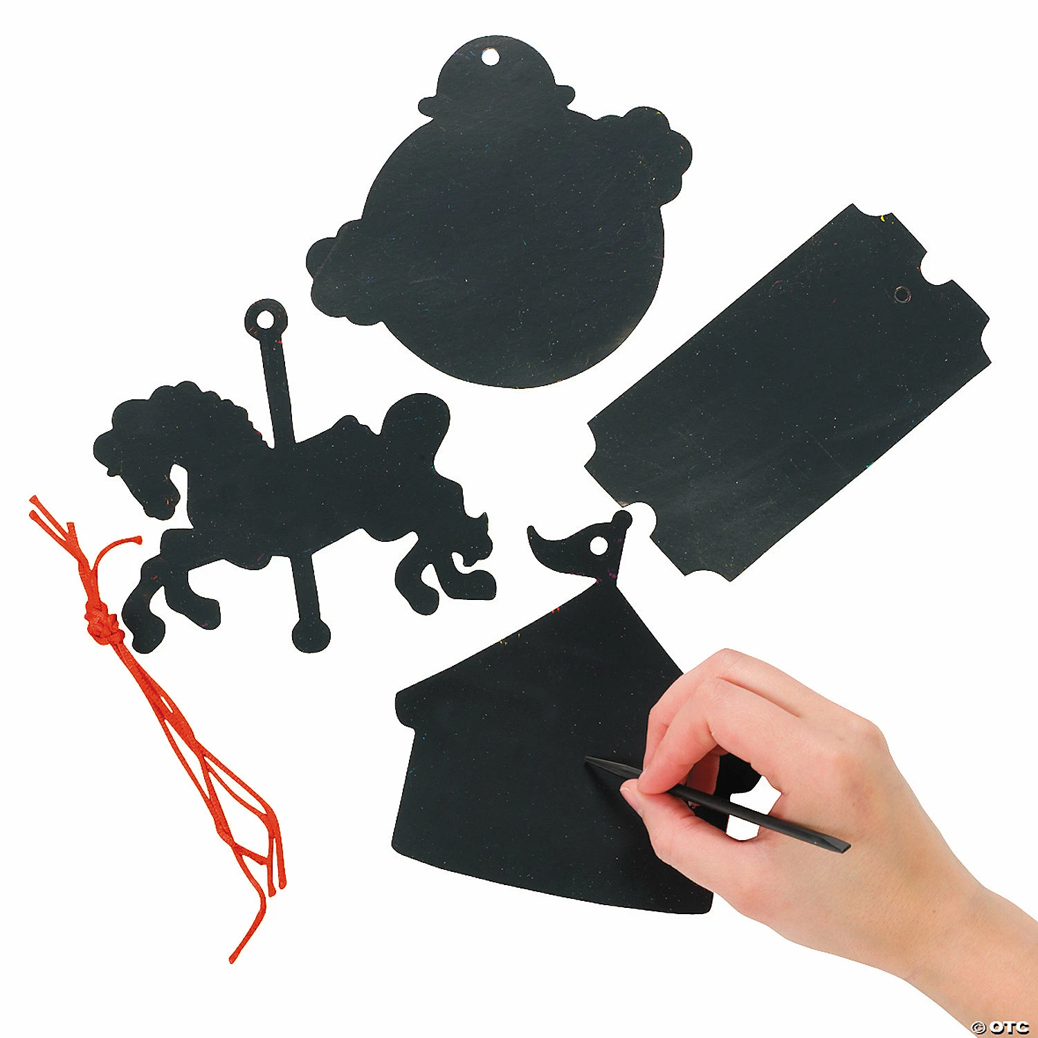 Cheap β Magic Color Scratch Carnival Ornaments - 24 Pc. π - Image 2