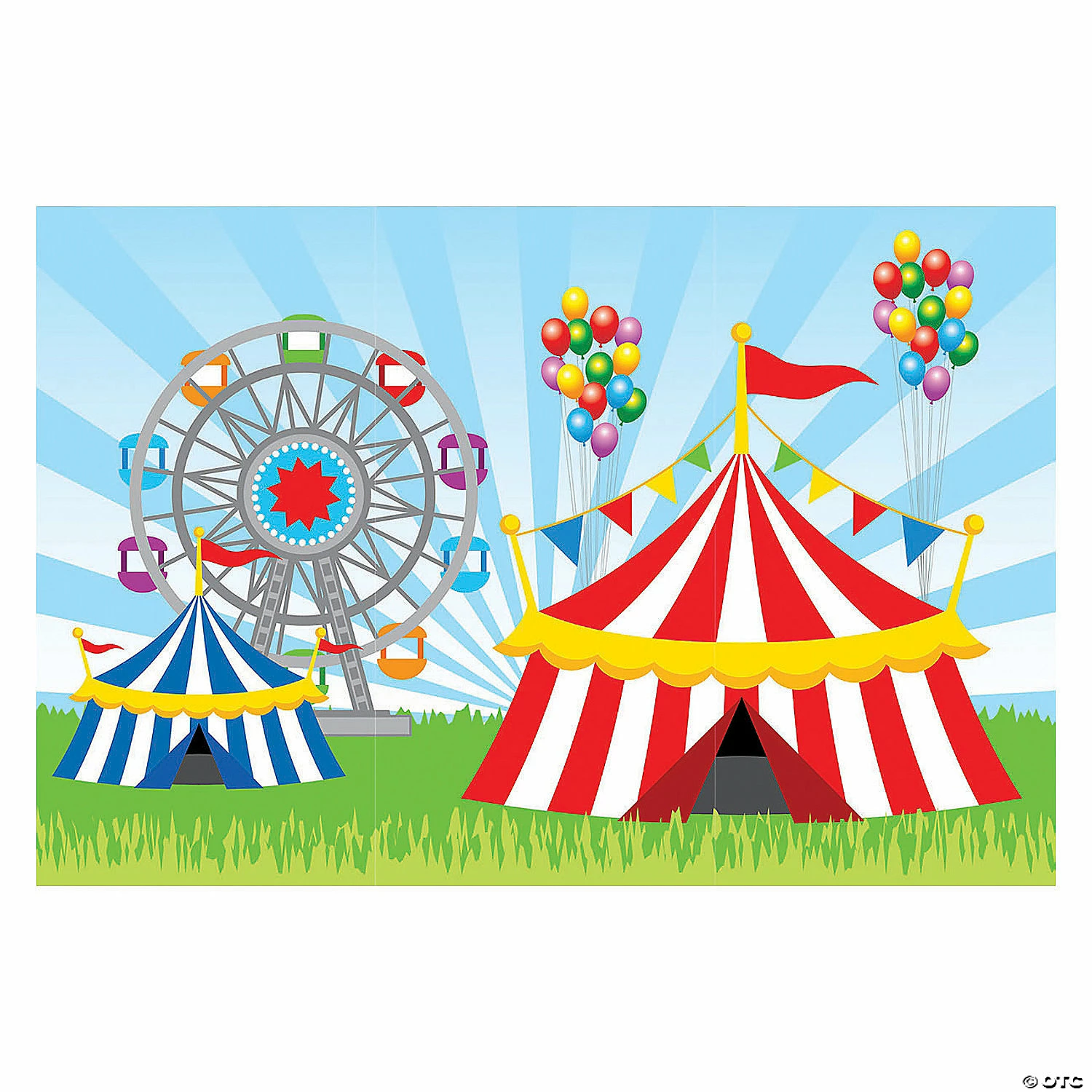 Best deal π Outdoor Carnival Backdrop - 3 Pc. π