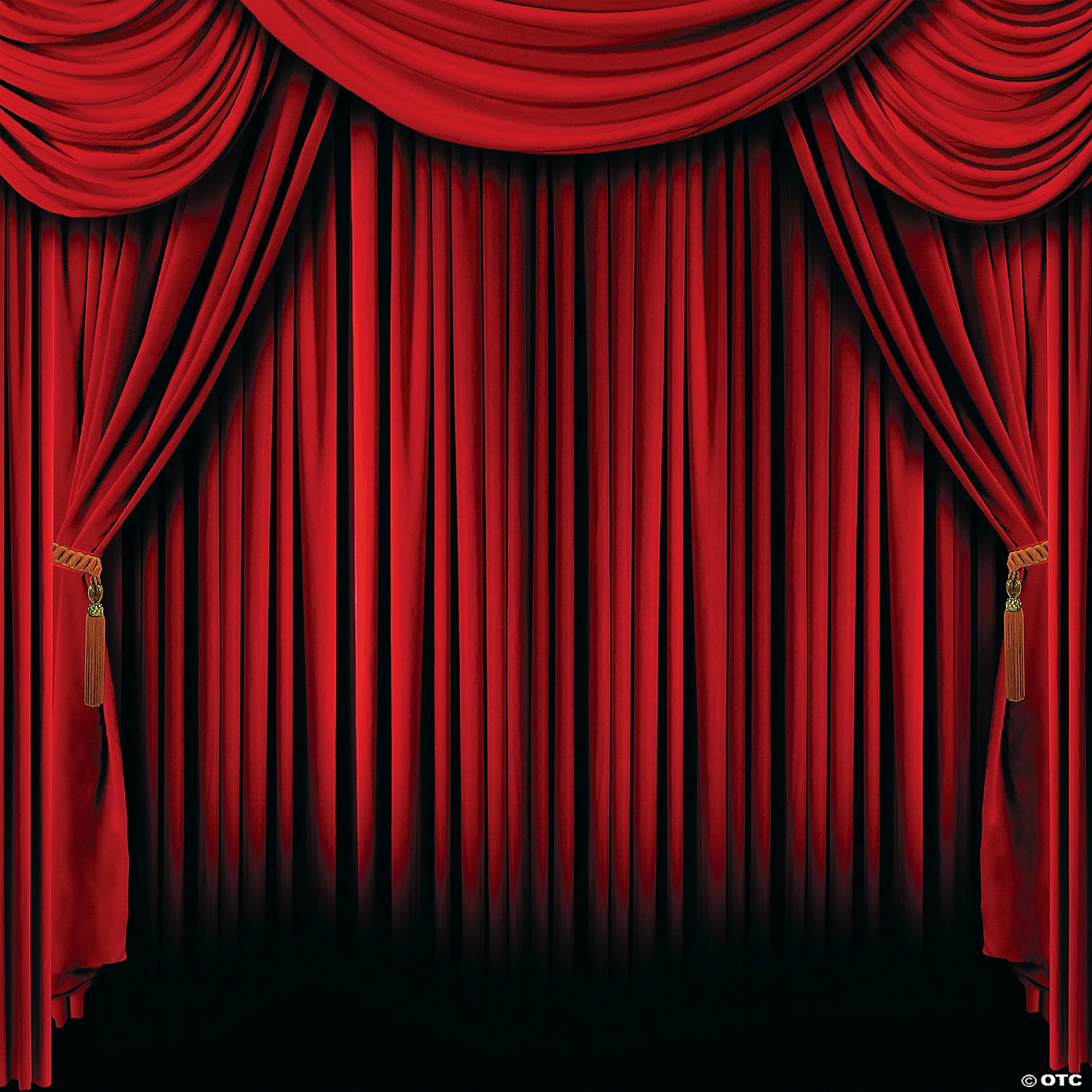 Buy π Red Curtain Backdrop - 2 Pc. π
