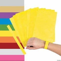 Promo 👍 Self-Adhesive Paper Wristbands- 100 Pc. ✔️