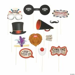 Coupon 😀 Vintage Circus Photo Stick Props- 12 Pc. 😍